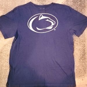 Penn State woman's t-shirt size XL fits like a medium blue and white in color